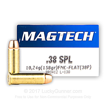 Magtech .38 spécial FMJ-FLAT 158 grs