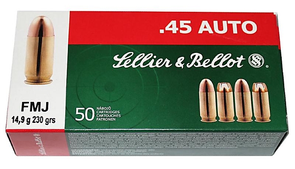 Sellier bellot .45 Auto ACP FMJ 230 grs