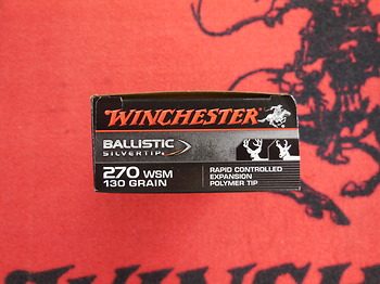 Winchester Ballistic Silvertip 270 WSM 130 grs