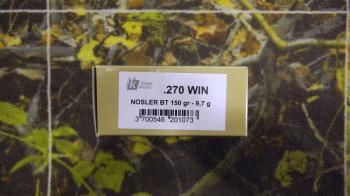 Sologne Nosler BT 270 win 150 grains 