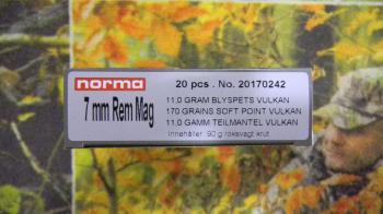 Norma Vulkan 7mm rem mag 170 grains