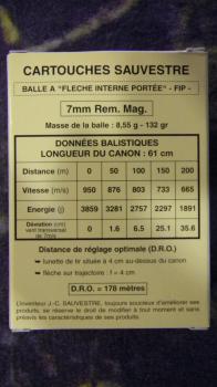 Sauvestre FIP Battue 7mm rem mag 132 grains