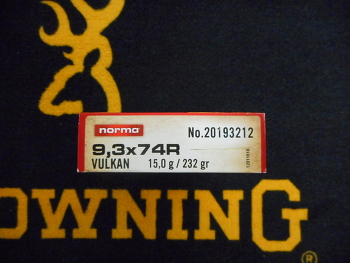 Norma Vulkan 9,3x74R 232 grs