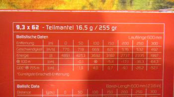 Geco Demi-blindée 9,3x62 255 grains