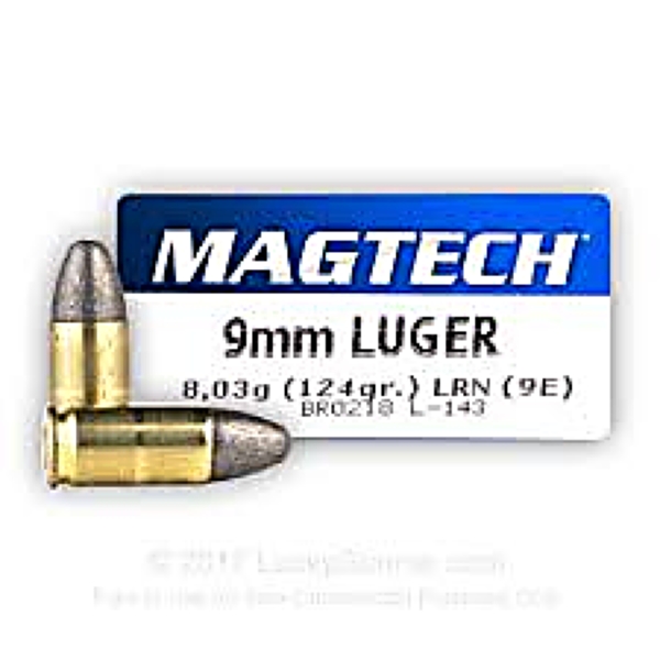 Magtech 9 mm LRN 124 grs
