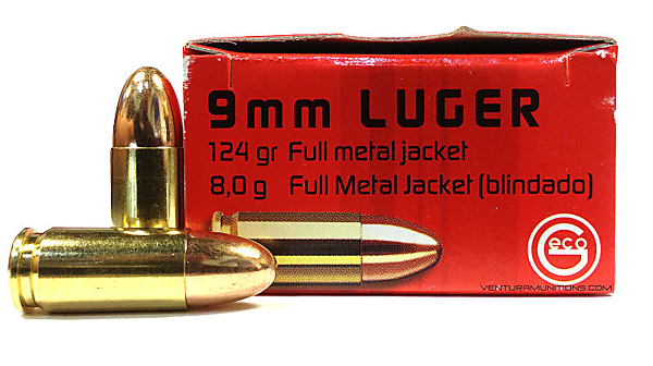 Geco 9 mm Luger FMJ 124 grs