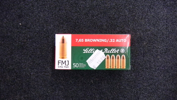 Sellier Bellot 7,65 Browning FMJ 73 grains