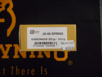 Sologne Subsonic 30-06 220 grs