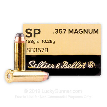 Sellier Bellot 357 mag SP 158 grs (x50)
